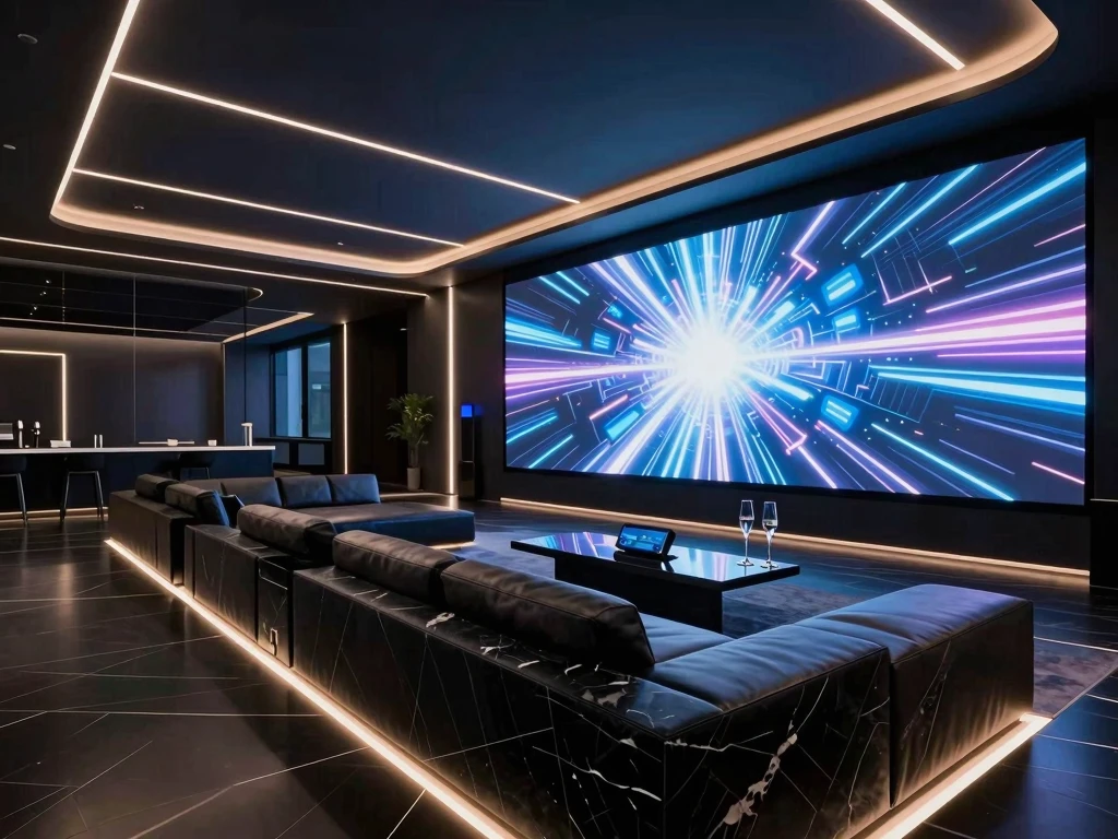 유튜브와 넷플릭스 시청이 가능한 스마트 TV 룸